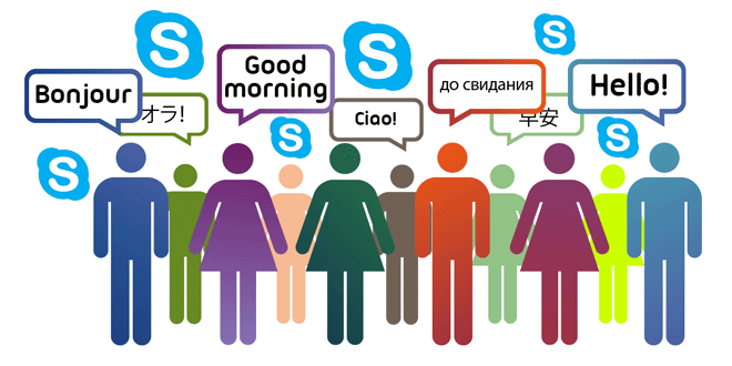 Skype empresarial idiomas